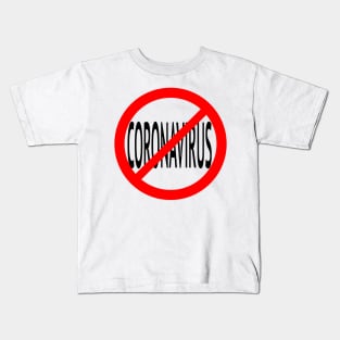 No Coronavirus Kids T-Shirt